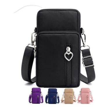 Imagem de Bolsa Transversal Feminina Pequena Porta Celular Recomendado - Tem Tud