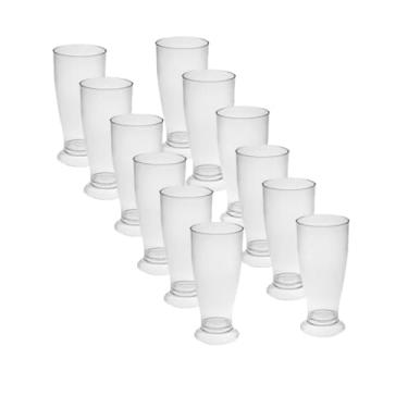 Imagem de Copos Mini Tulipa Acrílico Transparente 220ml Chopp Cerveja Refrigerantes Festas Comemorações Eventos Restaurantes (12)