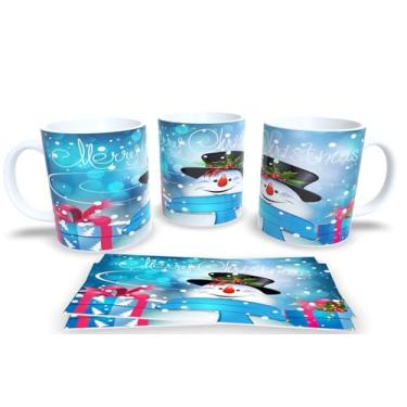 Imagem de Canecas de Porcelana Branca Personalizadas Natal 7 (Mod.121)