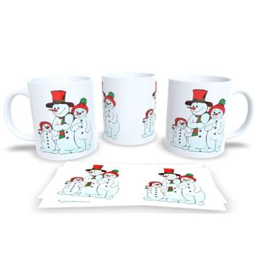 Imagem de Canecas de Porcelana Branca Personalizadas Natal 4 (Mod.63)