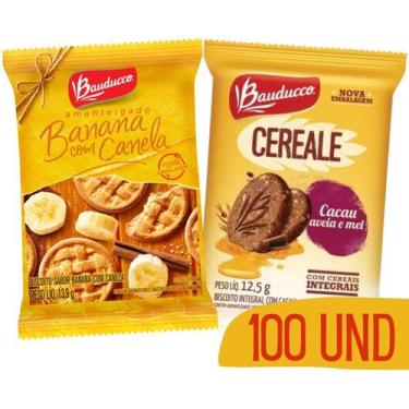 Imagem de Kit Biscoitos Bauducco Em Sache Cereale Banana 100Und