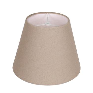Imagem de Luminária pequena, abajur de tecido barril Alucset para abajur de mesa e chão, 15 cm de diâmetro superior x 25 cm de parte inferior x 19 cm de altura, linho natural feito à mão, aranha (marrom)