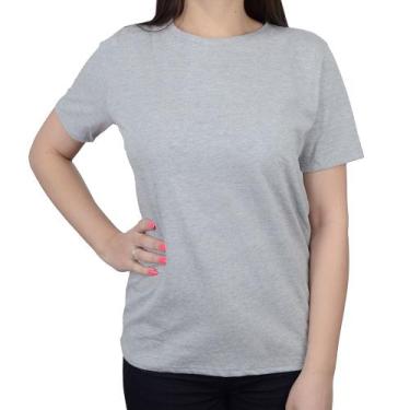 Imagem de Camiseta Feminina Lunender Meia Malha Cinza Mescla - 00462, M