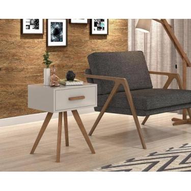 Imagem de Mesa de cabeceira Classic modelo Exclusivo MDF - D+MOB , Offwhite