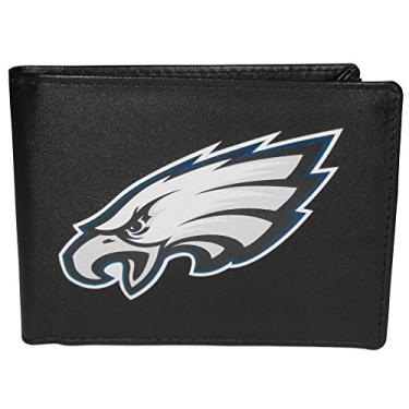 Imagem de Carteira NFL Siskiyou Sports masculina Philadelphia Eagles dobrável logotipo grande tamanho único preta