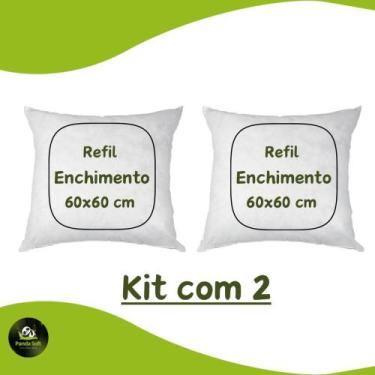Imagem de Enchimento Almofada Refil 60x60 2 Unidade - bambusoft