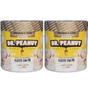 Imagem de Pasta dr PEANUT Leite em pó com whey 2x 650g = 1,3kg