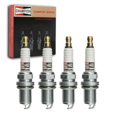 Imagem de 4 velas de ignição Champion Iridium compatíveis com Chevrolet Sonic 1.4L 1.8L L4 2012-2020
