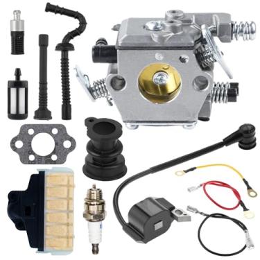 Imagem de KELKONG Carburador MS250 para motosserra Stihl 021 023 025 MS210 MS230 substitui WT-286 WT-215 com 1123 160 1650 kit de ajuste de bobina de ignição de filtro de ar