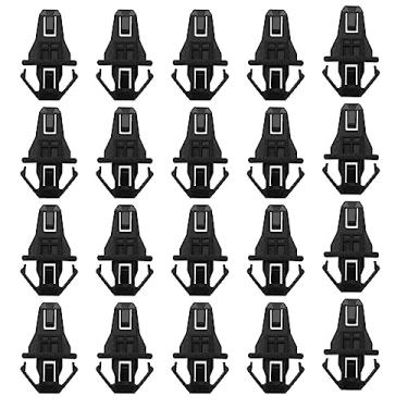 Imagem de The Lord of the Tools 20 peças de clipes de grade do radiador frontal compatíveis com Civic 91578SV4003 e 91578SW5003 clipes de retenção de painel de plástico fixadores pretos