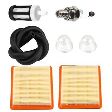 Imagem de HUSWELL Kit de filtro de ar 4180 141 0300 para Stihl 4180-141-0300 41801410300 STHIL KM91R KM131 FS89 FS91 FS111 FS131 FS311 FC96 Cortador de corda