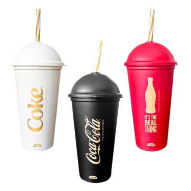 Imagem de Copo com Canudo da Coca Cola Shake - 500ml - Plasutil