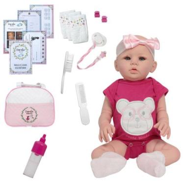 Imagem de Bebê Tipo Reborn Princesa Recém Nascida Pode Dar Banho - Cegonha Rebor