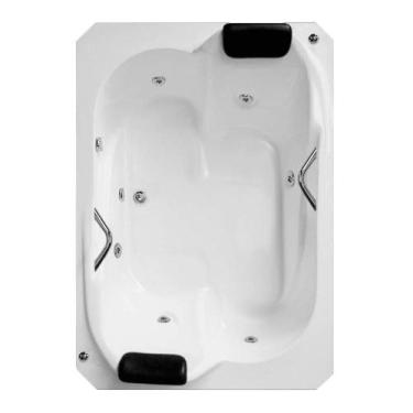 Imagem de Banheira Dupla Alvorada COMPLETA com hidro em acrílico - Brasil Banhei