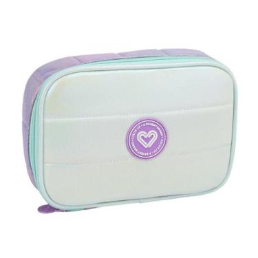 Imagem de Estojo Box Escolar Feminina Metalizado - Seanite, Verde