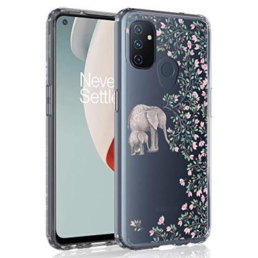Imagem de SYONER Capa de telefone transparente para OnePlus Nord N100 (6,5 polegadas, 2020) [Elefante]