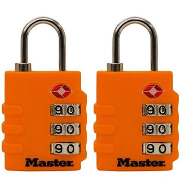 Imagem de Master Lock Cadeados de bagagem 4684T cores sortidas 2 unidades