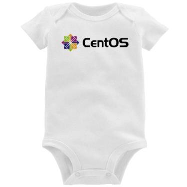 Imagem de Body Bebê CentOS Linux Logo - Foca na Moda, Branco, G