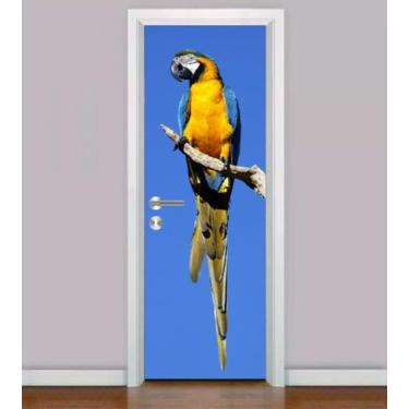 Imagem de Adesivo Para Porta ARARA - Natureza - Cores - Aves - PGG Impressão Dig
