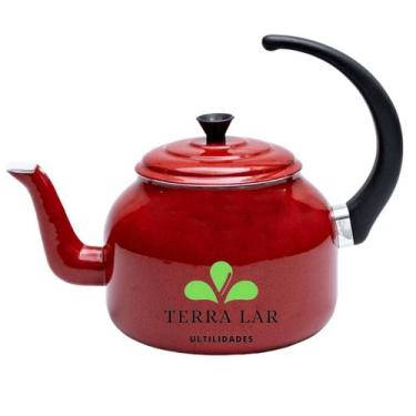 Imagem de Chaleira Grande Bule Fervedor Para Chá Café Leite Alumínio - Terra Lar