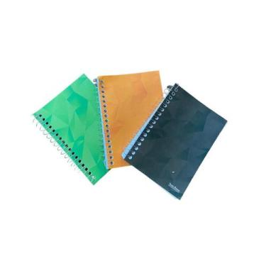 Imagem de Caderno Espiral 1/8 Capa Flexível C/96 Folhas Escolar 30 Un - Blook