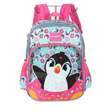 Imagem de Mochila de Costas Luxcel Up4You Pinguim Verde