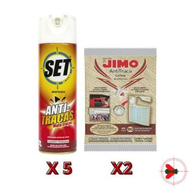 Imagem de Combo Anti Traças Set Inset  5 Un + Cartela Jimo 2 Un