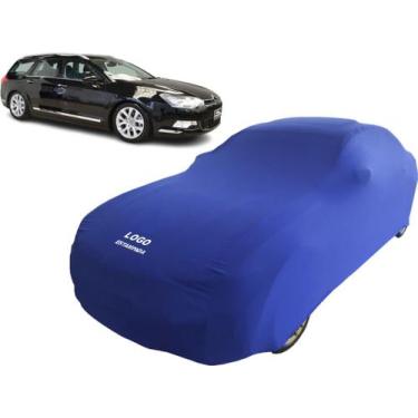 Imagem de Capa Anti-risco De Tecido Helanca Carro Citroen C5 Perua - Mz, Azul