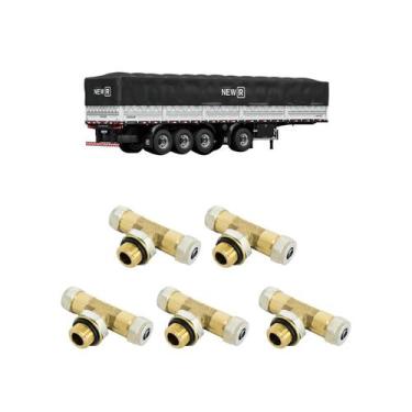 Imagem de Tee Macho Cantral Rápido 16mm Tubo 8mm Carretas - LNG