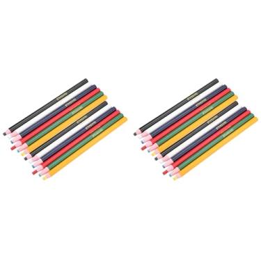 Imagem de Lápis de Tecido de Costura de 24 Unidades, Lápis de Giz para Marca de Costura, Lápis de Costura Solúvel Em água, Canetas de Giz de Costureira para Traçado de Marcador de Alfaiate