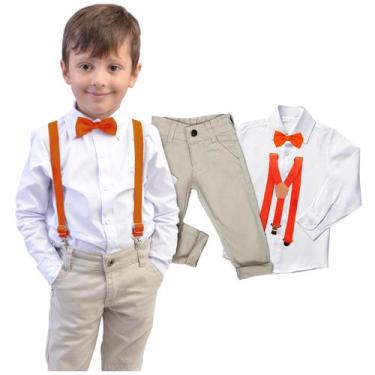 Imagem de Conjunto Batizado Manga Longa Calça Faca Bebe Infantil Cores e Tamanho
