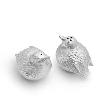 Imagem de YAER Conjunto de coqueteleira de temperos para pássaros, feito à mão por artesãos e designers, com uma altura decorativa de 4,7 cm, adequado para vários restaurantes de alta qualidade e decoração de