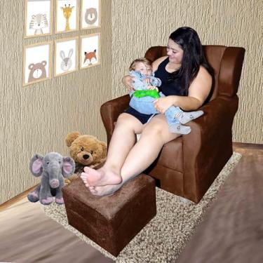 Imagem de Poltrona de Amamentar Sala Quarto Escritorio Stella TerraCota