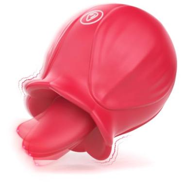 Imagem de Estimulador vibrador de brinquedo sexual rosa para lamber o clitóris para mulheres, brinquedos sexuais para casais de mulheres adultas com 10 modos, vibrador de mamilo mini clitóris feminino (Vermelho)