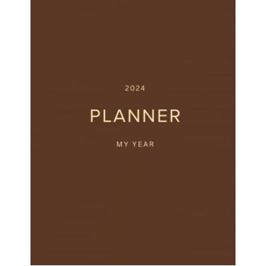 Imagem de Minimalist Meeting Notebook for Project Planning, Work with Action Items, Project Planner Notebook for Note Taking, Office/Business Meeting Notes ... 280 Pages (8.5”x11”), Black, Red, Brown
