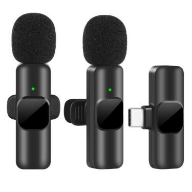 Imagem de Microfone de lapela portátil áudio e vídeo hd - frdrr