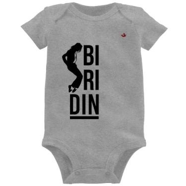Imagem de Body Bebê Biridin - Foca na Moda, Cinza, G