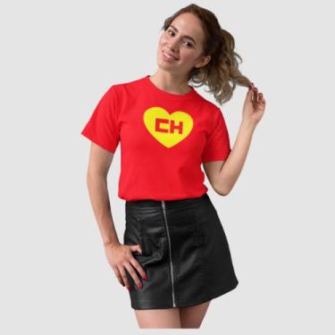 Imagem de Camiseta Blusa Feminina Algodão Premium Chapolin Colorado Seriado - TK
