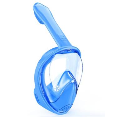Imagem de Ezire Máscara De Snorkel Infantil, Rosto Inteiro, Equipamento De Mergulho Para Crianças De 2 A 14 Anos Com Suporte Para Câmera, Conjunto De Mergulho Com Visão Panorâmica De 180 Graus, Antiembaçante