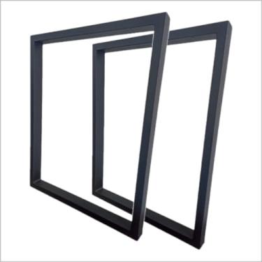 Imagem de Pé De Mesa Estilo Industrial Metalon 75x60 Kit C/ 2pçs