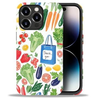 Imagem de CARLOCA Capa para iPhone 14 Pro Max, Farmers Market, capa para iPhone 14 Pro Max, TPU macio + PC rígido 2 em 1, capa protetora à prova de choque antiarranhões para iPhone 14 Pro Max