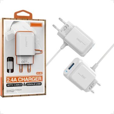 Imagem de Carregador Adaptador Rápido Universal Portátil Para Celular Com USB 2.