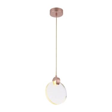 Imagem de Lustre Pendente Luminaria Lua De Cristal Bolhas Led Decoraçao Iluminaçao Quarto Sala De...