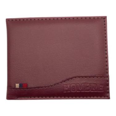 Imagem de Carteira Masculina Slim material sintético Minimalista RFID 3 Cartões 