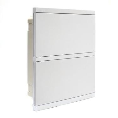Imagem de Quadro de Embutir para Até 24 Disjuntores Din Strahl QD24-PB