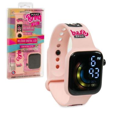 Imagem de Relógio Digital Infantil LCD Hora Cronômetro Troca Pulseira