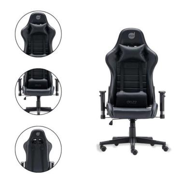Imagem de Cadeira Gamer Prime X V2 140 Kg Com Altura do Encosto Regulável E Almofada Dazz