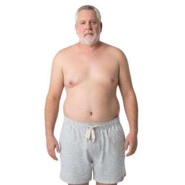 Imagem de Short Mauricinho Plus Size Fio Tinto Linho 3 Bolsos - C&C, Cinza claro