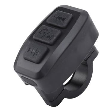 Imagem de Botão de Mídia Bluetooth Remoto, Controle de Selfie Música Remota Ajustável Recarregável à Prova D'água, Botão de Controle do Volante para Moto de Moto de Bicicleta de Carro