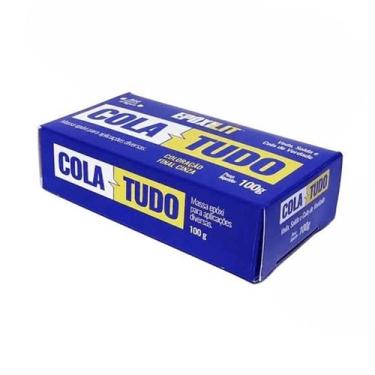 Imagem de Cola tudo 100g Massa Epóxi Reparo Subaquática Epoxilit Cinza - Nautico